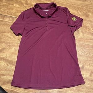 Red women’s UPS port authority short sleeve polo shirt brand new